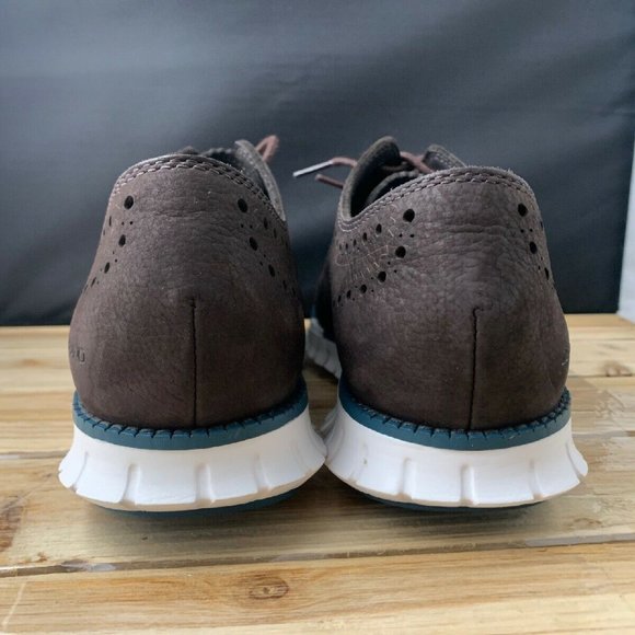 Cole Haan Zerogrand Wingtip Oxford Dark Brown SZ 8 - Picture 5 of 6
